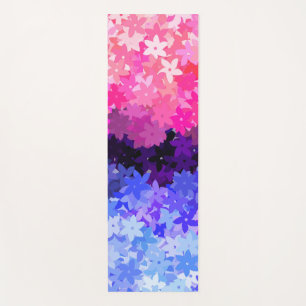 Groovy Boho Quirky Retro Floral Omnisexual Pride Yoga Mat