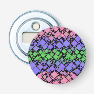 Groovy Boho Retro Mod Geometric Trigender Pride Bottle Opener