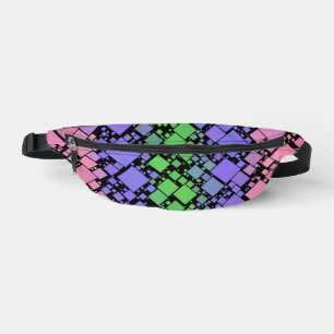 Groovy Boho Retro Mod Geometric Trigender Pride Bum Bags
