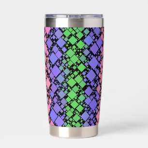 Groovy Boho Retro Mod Geometric Trigender Pride Insulated Tumbler
