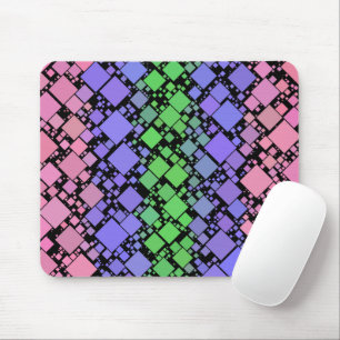 Groovy Boho Retro Mod Geometric Trigender Pride Mouse Mat
