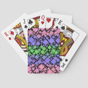 Groovy Boho Retro Mod Geometric Trigender Pride Playing Cards