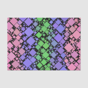Groovy Boho Retro Mod Geometric Trigender Pride Tissue Paper