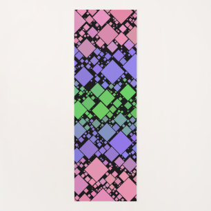 Groovy Boho Retro Mod Geometric Trigender Pride Yoga Mat