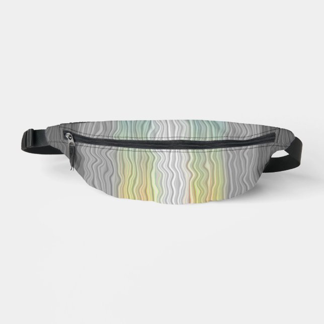 Groovy Boho Trippy Abstract Demifluid Pride Flag Bum Bags (Front)