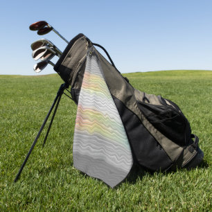 Groovy Boho Trippy Abstract Demifluid Pride Flag Golf Towel