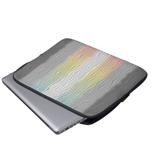 Groovy Boho Trippy Abstract Demifluid Pride Flag Laptop Sleeve (Front Bottom)