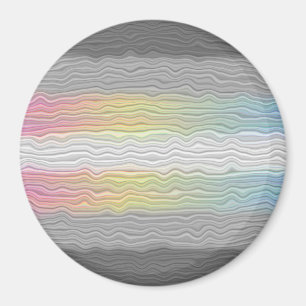 Groovy Boho Trippy Abstract Demifluid Pride Flag Magnet