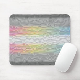 Groovy Boho Trippy Abstract Demifluid Pride Flag Mouse Mat