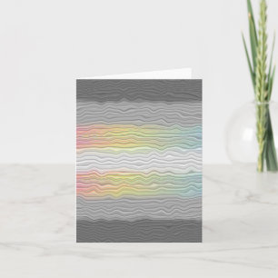 Groovy Boho Trippy Abstract Demifluid Pride Flag Thank You Card