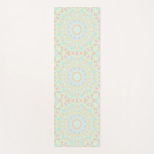 Groovy Boho Trippy Quirky Colourful Pastel Mandala Yoga Mat
