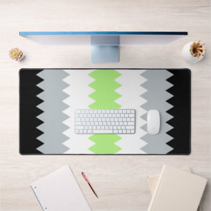 Groovy Boho ZigZag Abstract Agender Pride Flag Desk Mat