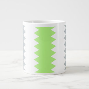 Groovy Boho ZigZag Abstract Agender Pride Flag Large Coffee Mug