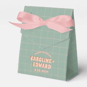Groovy Bold Blue  Pink Red Funky  Favour Box