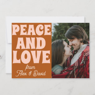 Groovy Bold Funky Christmas Merry And Bright  Card