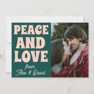 Groovy Bold Funky Christmas Merry And Bright  Card