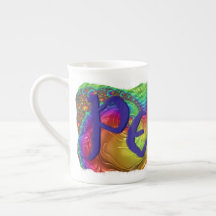Groovy Bone China Peace Mug