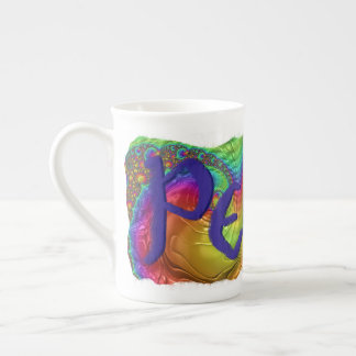 Groovy Bone China Peace Mug