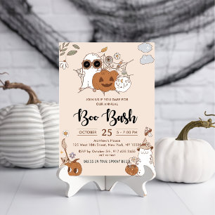 Groovy Boo Bash Halloween Party Invitation