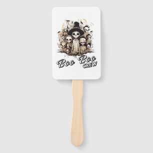 Groovy Boo Boo Crew Halloween Ghost Townspeople Hand Fan