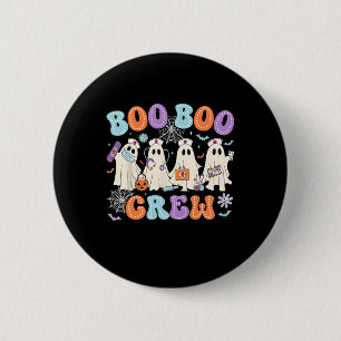 Groovy Boo Boo Crew Nurse Funny Ghost Women Hallow 6 Cm Round Badge