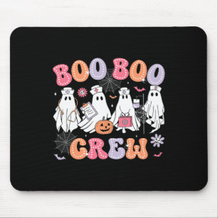 Groovy Boo Boo Crew Nurse Funny Ghost Women Hallow Mouse Mat
