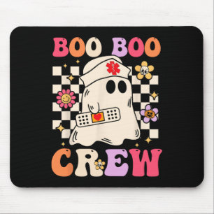 Groovy Boo Boo Crew Nurse Ghost Paramedic Funny Ha Mouse Mat