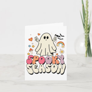 Groovy Boo Ghost Spooky Halloween Costumes Mens Ki Card