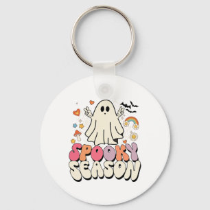 Groovy Boo Ghost Spooky Halloween Costumes Mens Ki Key Ring