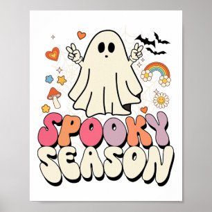Groovy Boo Ghost Spooky Halloween Costumes Mens Ki Poster
