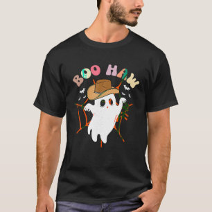 Groovy Boo Haw Ghost Western Cowboy Cowgirl Funny  T-Shirt