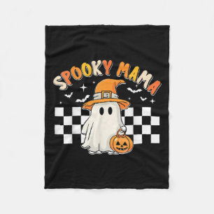 Groovy Boo One Soky Mama First Halloween Birthday  Fleece Blanket