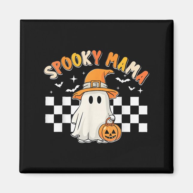 Groovy Boo One Soky Mama First Halloween Birthday  Magnet (Front)