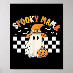 Groovy Boo One Soky Mama First Halloween Birthday  Poster