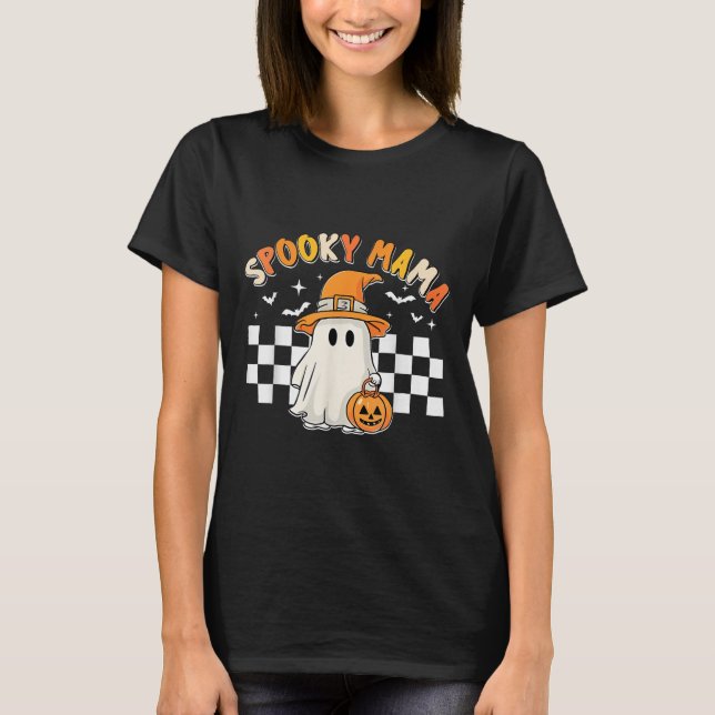 Groovy Boo One Soky Mama First Halloween Birthday  T-Shirt (Front)