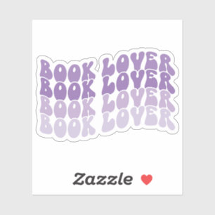 Groovy Book Lover Purple Multicolored Retro Vinyl