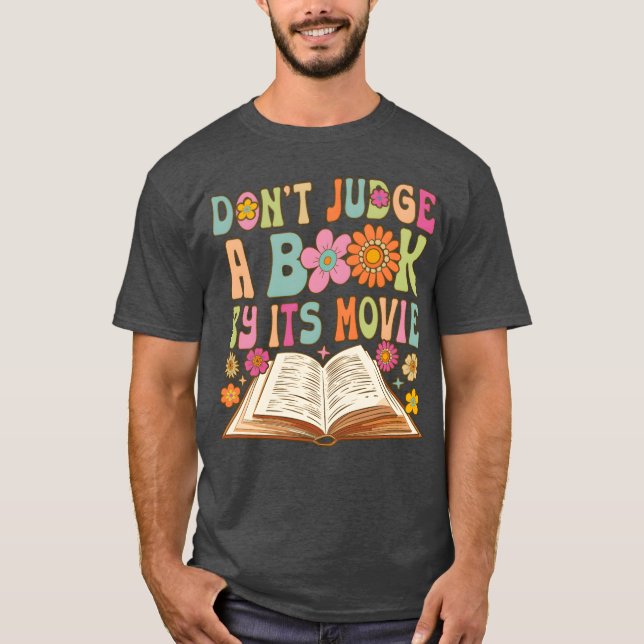 Groovy Book Reader Reading girl T-Shirt (Front)