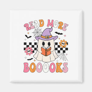 Groovy Booooks Ghost Read More Books Funny Teacher Magnet