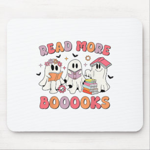 Groovy Booooks Ghost Read More Books Funny Teacher Mouse Mat