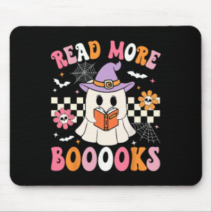 Groovy Booooks Ghost Read More Books Funny Teacher Mouse Mat