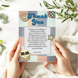 Groovy Boys Thank You Card