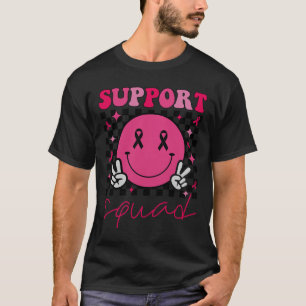 Groovy Breast Cancer Awareness Men Women Kids T-Shirt