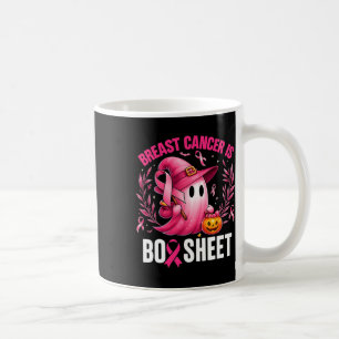 Groovy Breast Cancer Is Boo Sheet Awareness Hallow Coffee Mug