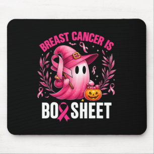 Groovy Breast Cancer Is Boo Sheet Awareness Hallow Mouse Mat
