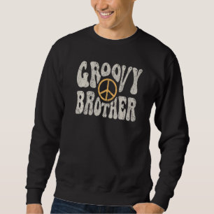 Groovy Brother 70s Aesthetic Nostalgia 1970's Retr Sweatshirt