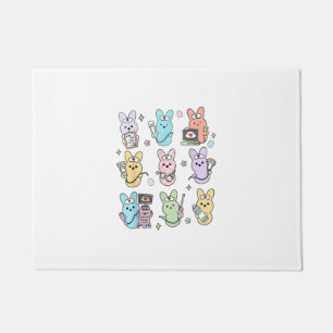 Groovy Bunnies Candy Ultrasound Tech Easter Sonogr Doormat