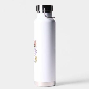 Groovy Bunnies Candy Ultrasound Tech Easter Sonogr Water Bottle