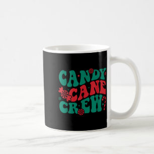 Groovy Candy Cane Crew Matching Family Group Squad Coffee Mug