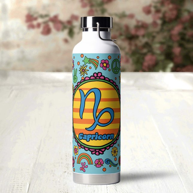 Groovy Capricorn Custom Water Bottle (Creator Uploaded)