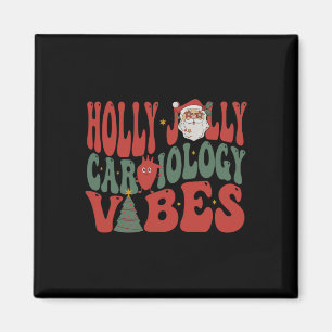 Groovy Cardiology Nurse Christmas Cardiac Squad Ho Magnet